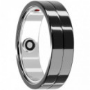 MAXCOM Anillo Inteligente MR100 Talla 8/57/ 18.2 Mm Negro Notificaciones / Frecuencia Cardiaca