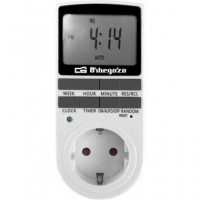 Orbegozo Programador de Enchufe Digital PG25 3500W con Sistema Anti Robo  LALO