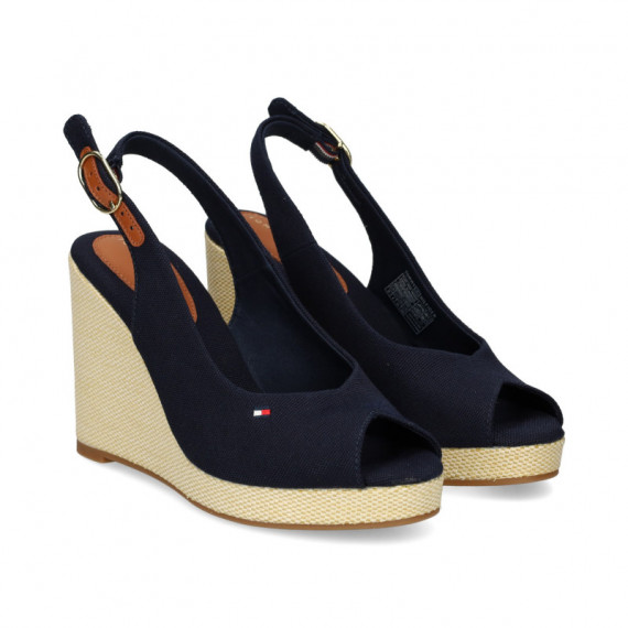 Abierto Punta y Talon Lona Azul  TOMMY HILFIGER