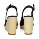 Abierto Punta y Talon Lona Azul  TOMMY HILFIGER