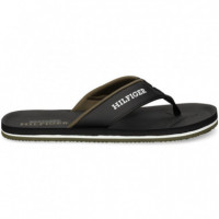 FLIP FLOP PIEL NEGRO