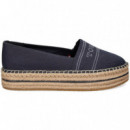 Alpargata Plataforma Textil Denim  TOMMY HILFIGER