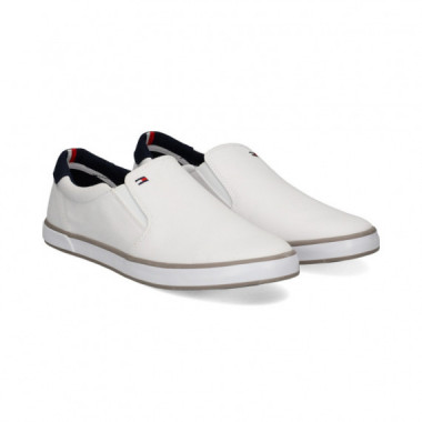 SLIP ON TEXTIL AZUL/BLANCO