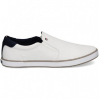 SLIP ON TEXTIL AZUL/BLANCO