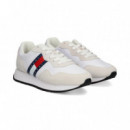 Deportivo Ante+piel Bandera Blanco  TOMMY HILFIGER