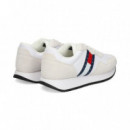 Deportivo Ante+piel Bandera Blanco  TOMMY HILFIGER
