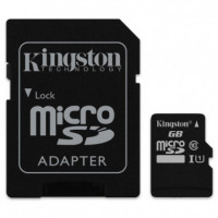 MEMORIA MICRO SD 64GB KINGSTON XC C10 + ADAPTADOR