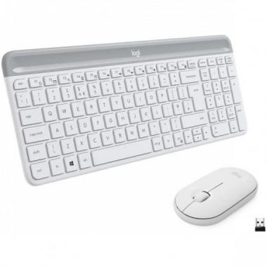 TECLADO + RATON LOGITECH MK470 SLIM WIRELESS SILEN