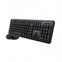 TECLADO + RATON TRUST TKM-360 WIRELESS SILENT BLAC