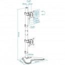 SOPORTE DE SOBREMESA MONITOR TOOQ 17-32 9KG 2 BRAZ