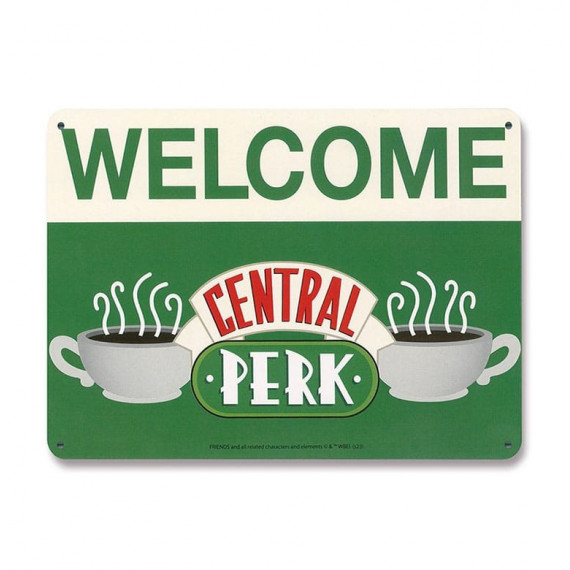 Placa Bienvenidos a Central Perk Friends  LOGOSHIRT