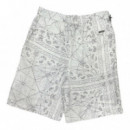 Shorts Off White Paisley AF13235  ARMANI EXCHANGE