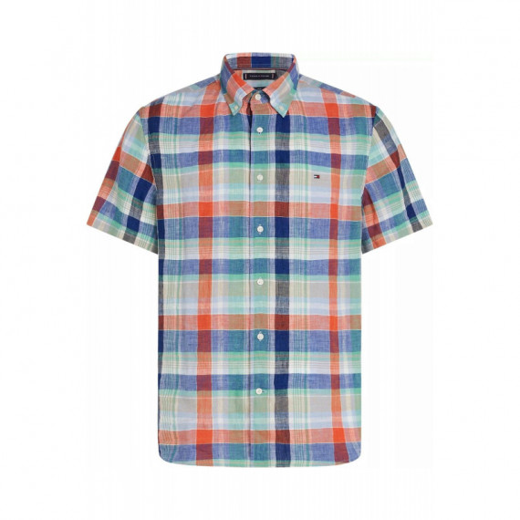 Linen Summer Madras Rf Shirt Brilliant O  TOMMY HILFIGER