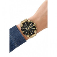 Reloj Spiked Dorado E/negra  DIESEL
