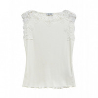 Salsa Jeans camisetas mujer Top SALSA con Encaje