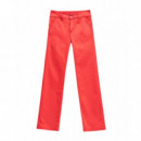 SALSA JEANS Vaqueros Mujer Pantalones Salsa Chinos Secret Push In Straight Rojos