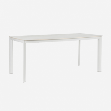 Mesa de jardín BRESCIA color blanco - Terrazza® - Exterior