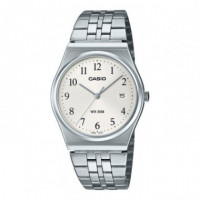 CASIO MTP-B145D-7B Reloj Clásico Unisex Acero Inoxidable Analógico con Fecha Wr 50M - Guanxe Atlantic Marketplace