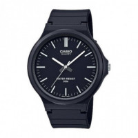 CASIO MW-240-1E Reloj Clásico Negro Hombre Analógico Correa Resina Wr 50M Estilo Minimalista - Guanxe Atlantic Marketplace