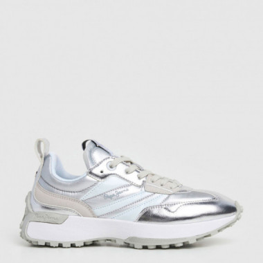 Pepe Jeans Zapatillas Lucky Metallic Blancas PLS60039-800
