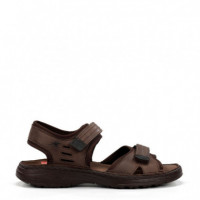 Fluchos Sandalias Azores Marrones F2197-GAUCHO MARRON NEGRO