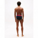 3P Brief Wb Th Wht/th Wht/blk  TOMMY HILFIGER