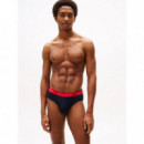 3P Brief Wb Th Wht/th Wht/blk  TOMMY HILFIGER