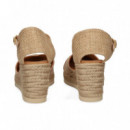 Abierto Lados Rafia+ante Beige  UNISA