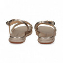 Sandalia Tira Empeine Bronce  ALMA EN PENA