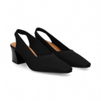 sin Talon Regilla Negro  MISS ELASTIC