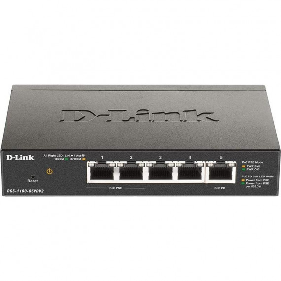 SWITCH D-LINK GIGABIT 5 PUERTOS DGS-1100-05PDV2 2
