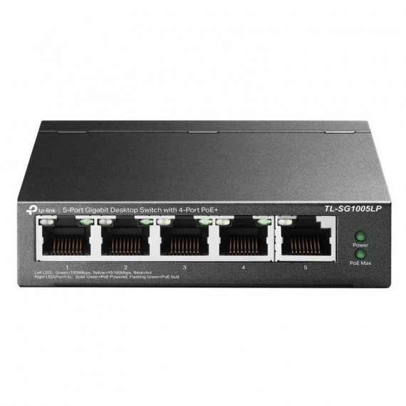 SWITCH TP-LINK GIGABIT 5 PUERTOS 4 POE+ TL-SG1005L