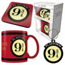 Pack Taza con Llavero Plataforma 9 3/4 Harry Potter  PYRAMID