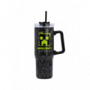 Vaso con Tapa Xl Minecraft 940ML  STOR