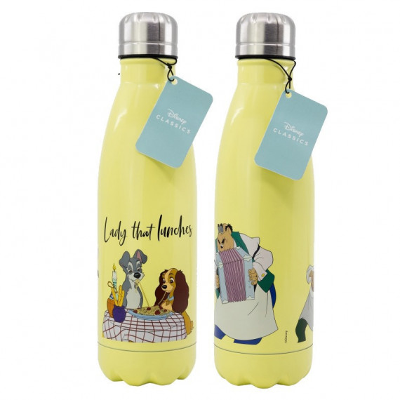 Botella de acero inoxidable La Dama y el Vagabundo