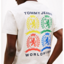 Camiseta TOMMY JEANS Crest Crema Jaspe