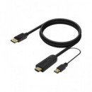 AISENS Cable Activo Hdmi/m 2.0  a Displayport/m V 1.2 con Alimentacion USB A122-0641