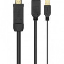 AISENS Adaptador Activo Hdmi/m 2.0 a Displayport/h V 1.2+ Alimentacion USB A122-0642