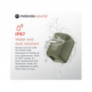 MOTOROLA Altavoz Portatil BLUETOOTH Rokr 300 Verde 7W 12H Resistente Al Agua IP67