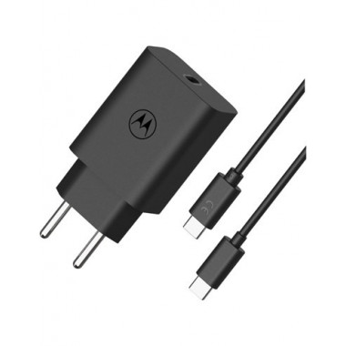 MOTOROLA Cargador Red Tipo C + Cable Tipo C M/m Turbo Power 30W Pd Negro