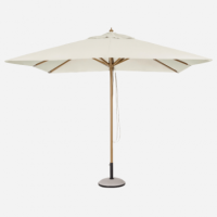 Sombrilla de Jardín Mannar (300X300 Cm) Color Natural- Parasol Exterior- Terrazza®  TERRAZZA COLLECTION