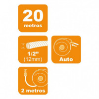 ENROLLADOR MANGUERA AGUA AIRMEC 20 METROS