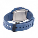CASIO W-800H-2A Reloj Deportivo Digital Hombre Azul Marino Pantalla Lcd Wr 100M con Luz y Alarma