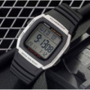 CASIO W-96H-1A Reloj Digital Hombre Deportivo Negro y Plateado Wr 50M Batería 10 Años Luz Led