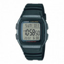 CASIO W-96H-1B Reloj Digital Hombre Deportivo Negro Wr 50M Luz Led Batería 10 Años