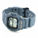 CASIO WS-1400H-2A Reloj Deportivo Hombre Azul Cronómetro Lap Memory 60 Wr 100M Batería 10 Años