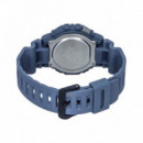 CASIO WS-1400H-2A Reloj Deportivo Hombre Azul Cronómetro Lap Memory 60 Wr 100M Batería 10 Años