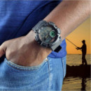 CASIO WS-1500H-1AV Reloj Hombre Deportivo Negro Fase Lunar y Mejor Hora de Pesca Wr 100M Batería 10 Años