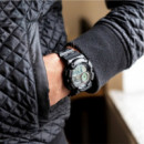 CASIO WS-1500H-1AV Reloj Hombre Deportivo Negro Fase Lunar y Mejor Hora de Pesca Wr 100M Batería 10 Años