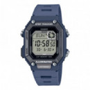 CASIO WS-B1000-2A Reloj Deportivo Hombre Azul con BLUETOOTH y Podómetro Wr 100M Memoria 200 Vueltas